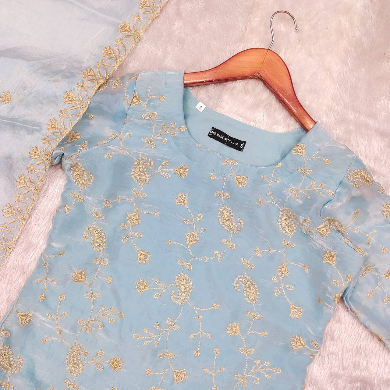 Space Silk kurta set for women,Festival wear suit