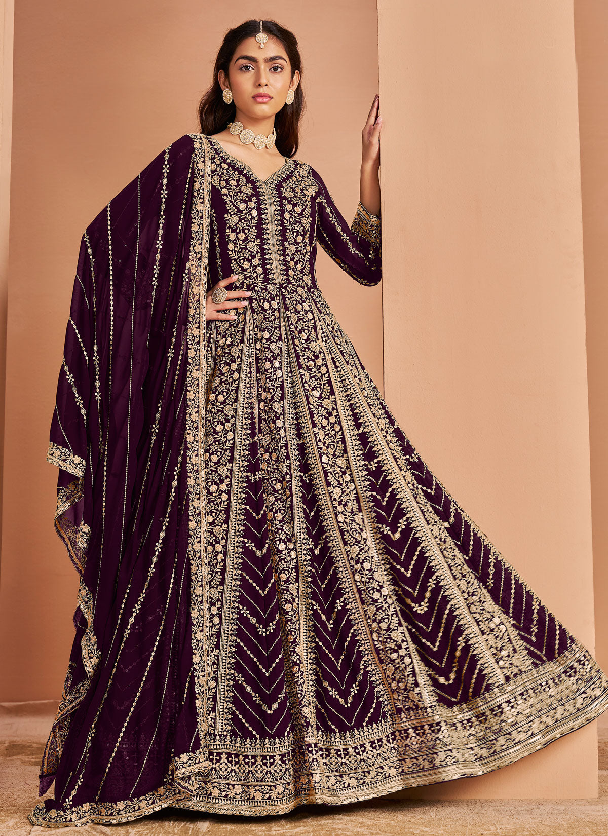 Long Length Anarkali Salwar Suit For Wedding