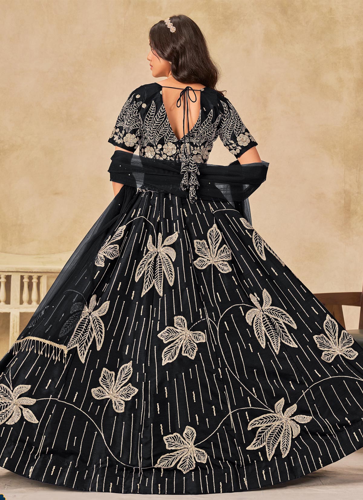 Silk Designer Lehenga Choli With Resham Work For Women