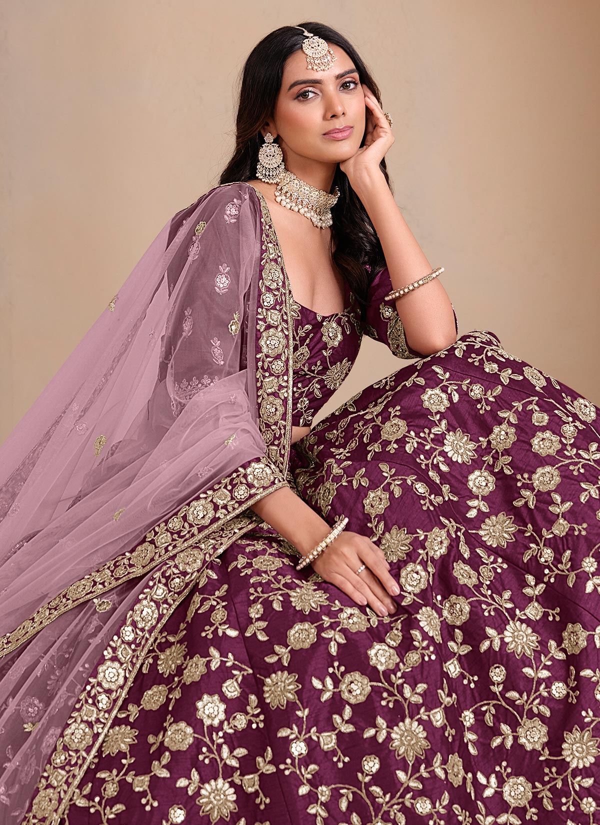 Silk Trendy Lehenga Choli With Embroidered Work For Festival