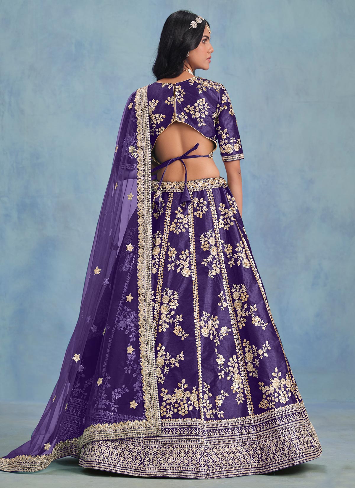 Silk Trendy Lehenga Choli With Embroidered Work For Ceremonial