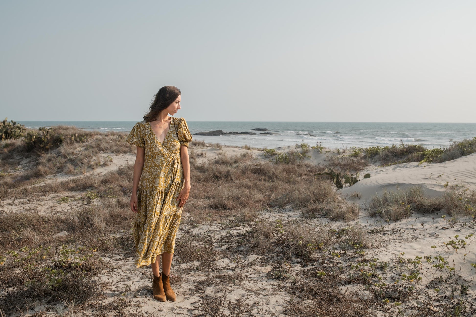 Hand Block Print Warp Dress, Long Maxi Dress, Summer Tiered Cotton Custom Dress, Boho Gypsy Midi Dress, Honeymoon Wedding Dress Plus Size