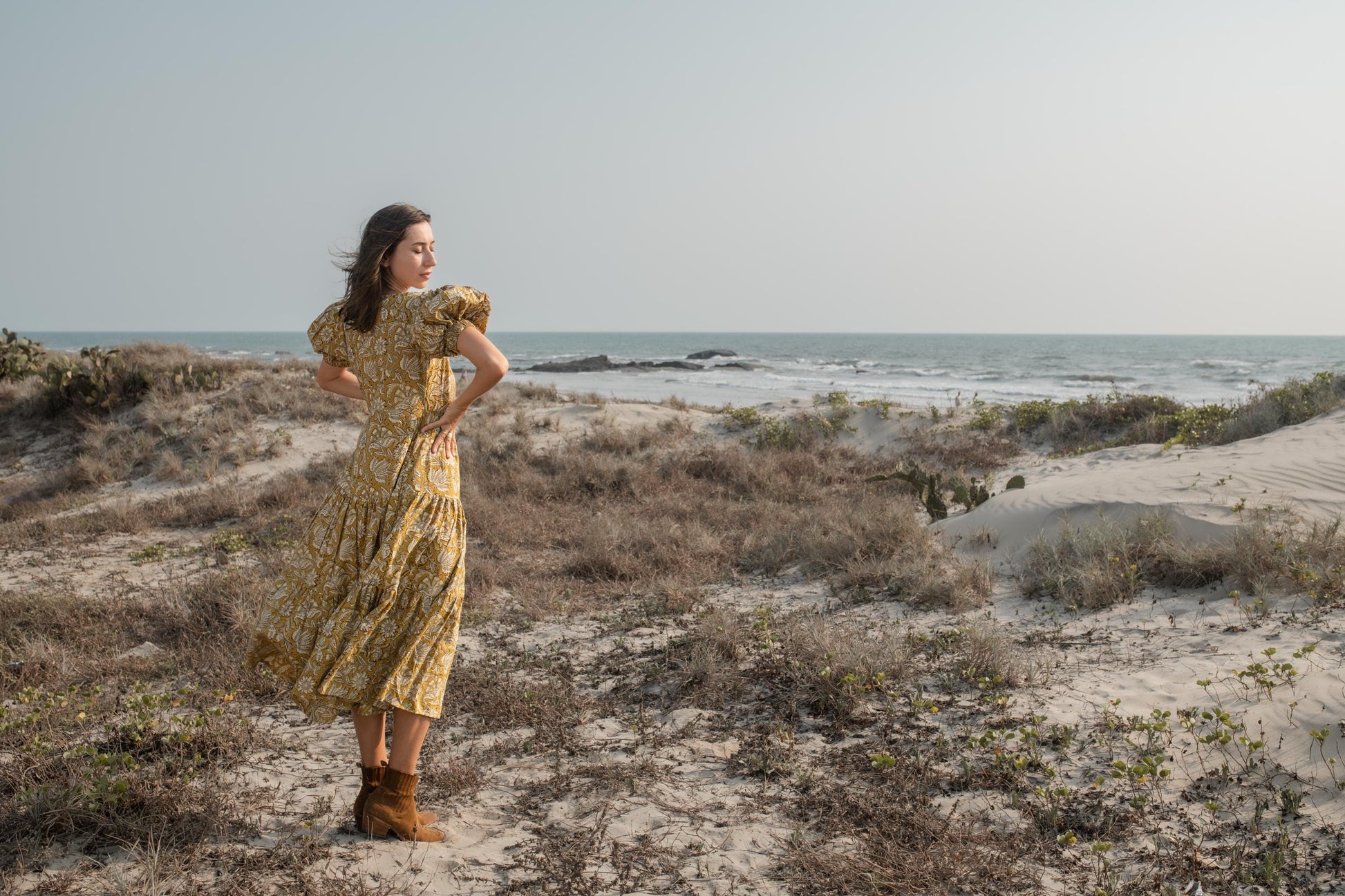 Hand Block Print Warp Dress, Long Maxi Dress, Summer Tiered Cotton Custom Dress, Boho Gypsy Midi Dress, Honeymoon Wedding Dress Plus Size