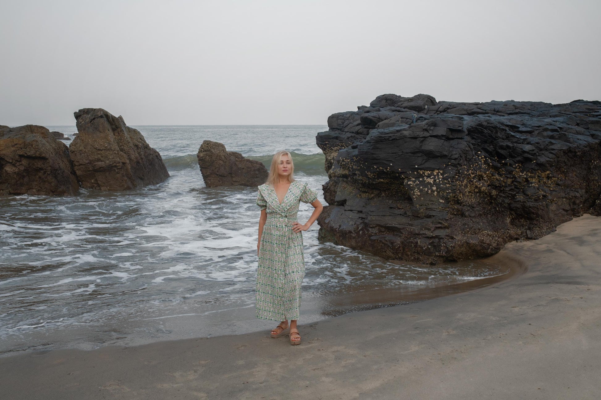 Cotton Long Maxi Warp Dress, Indian Block Print Dress, Bridesmaid Cotton Custom Comfy Dress, Boho Puff Sleeve Dress, Honeymoon Wedding Dress