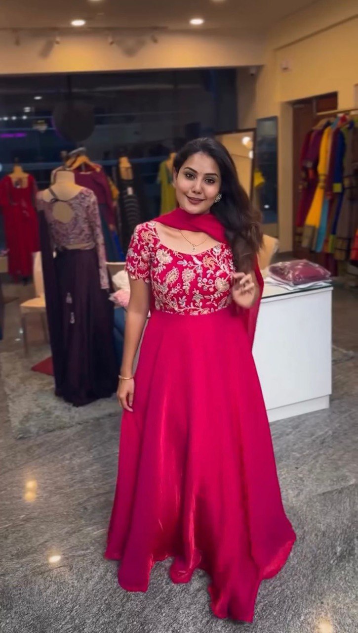 "Elegant Crepe Top, Pant, and Dupatta Set with Thread Work & Sequins"