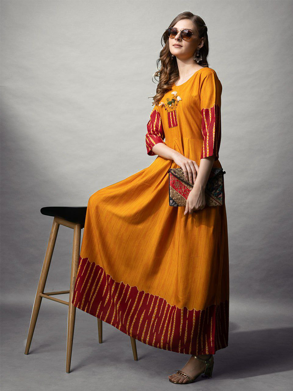 Trendy Denim Blue Rayon Dress - Perfect for All Occasions