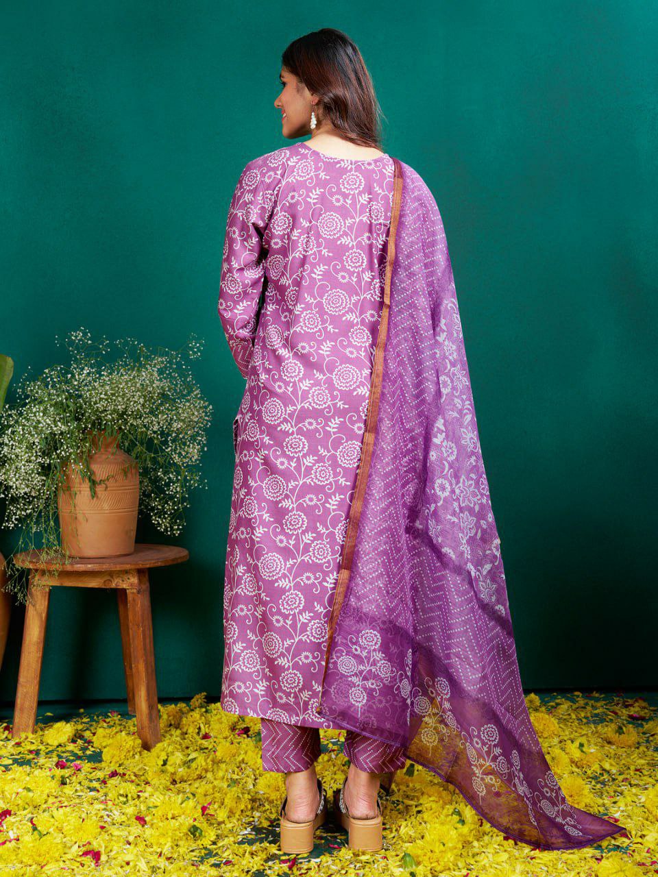 "Elegant Pink Rayon Kurti Set with Embroidery, Sequence Work, Rayon Pants, and Fancy Dupatta"