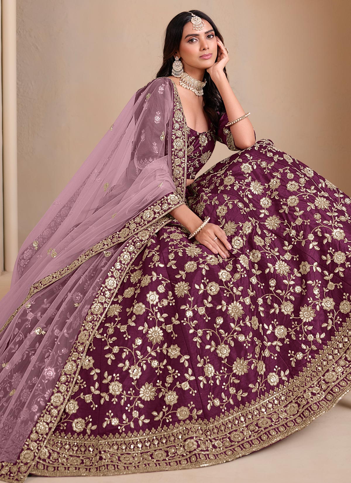 Silk Trendy Lehenga Choli With Embroidered Work For Festival