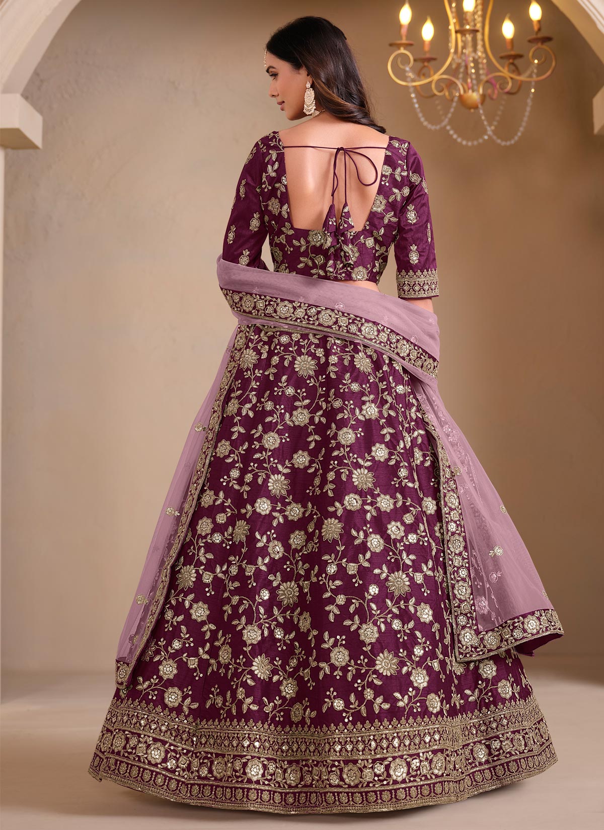 Silk Trendy Lehenga Choli With Embroidered Work For Festival