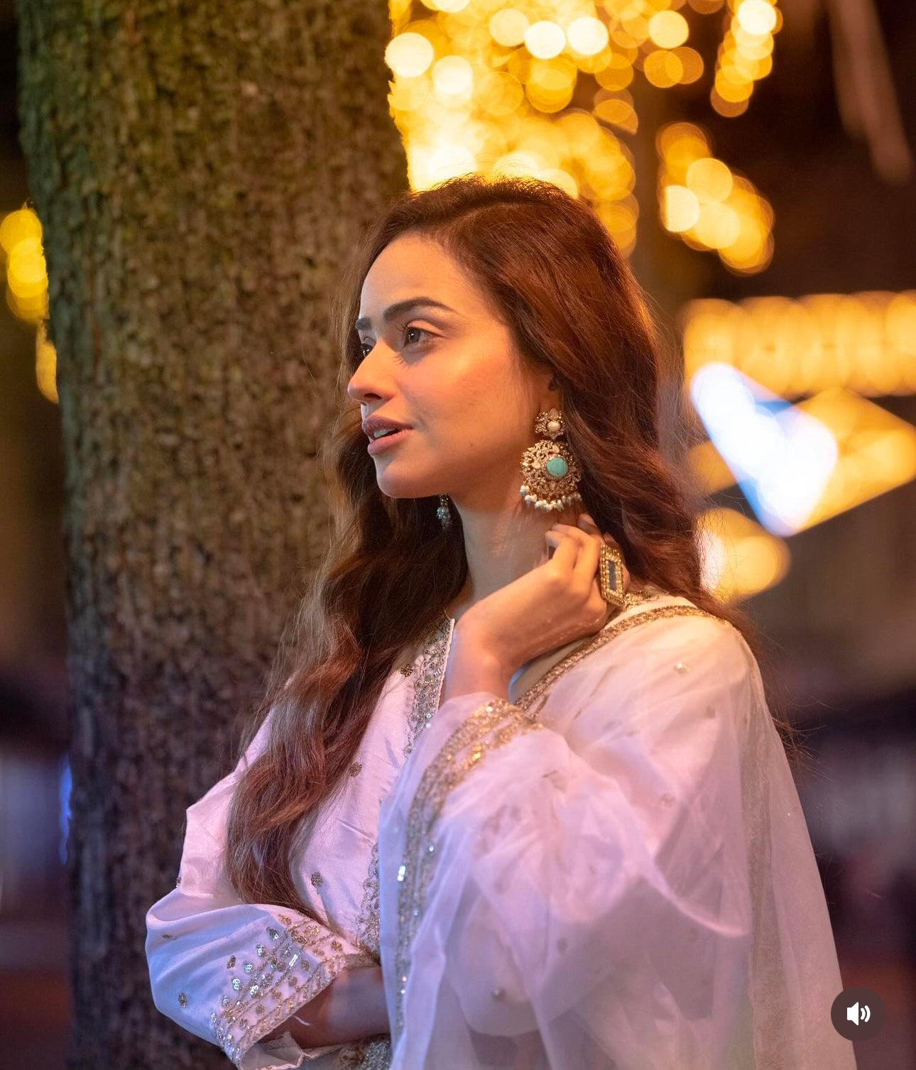 "Exquisite Pure Cinon Silk Ensemble with Heavy Embroidery & Sequence Work"