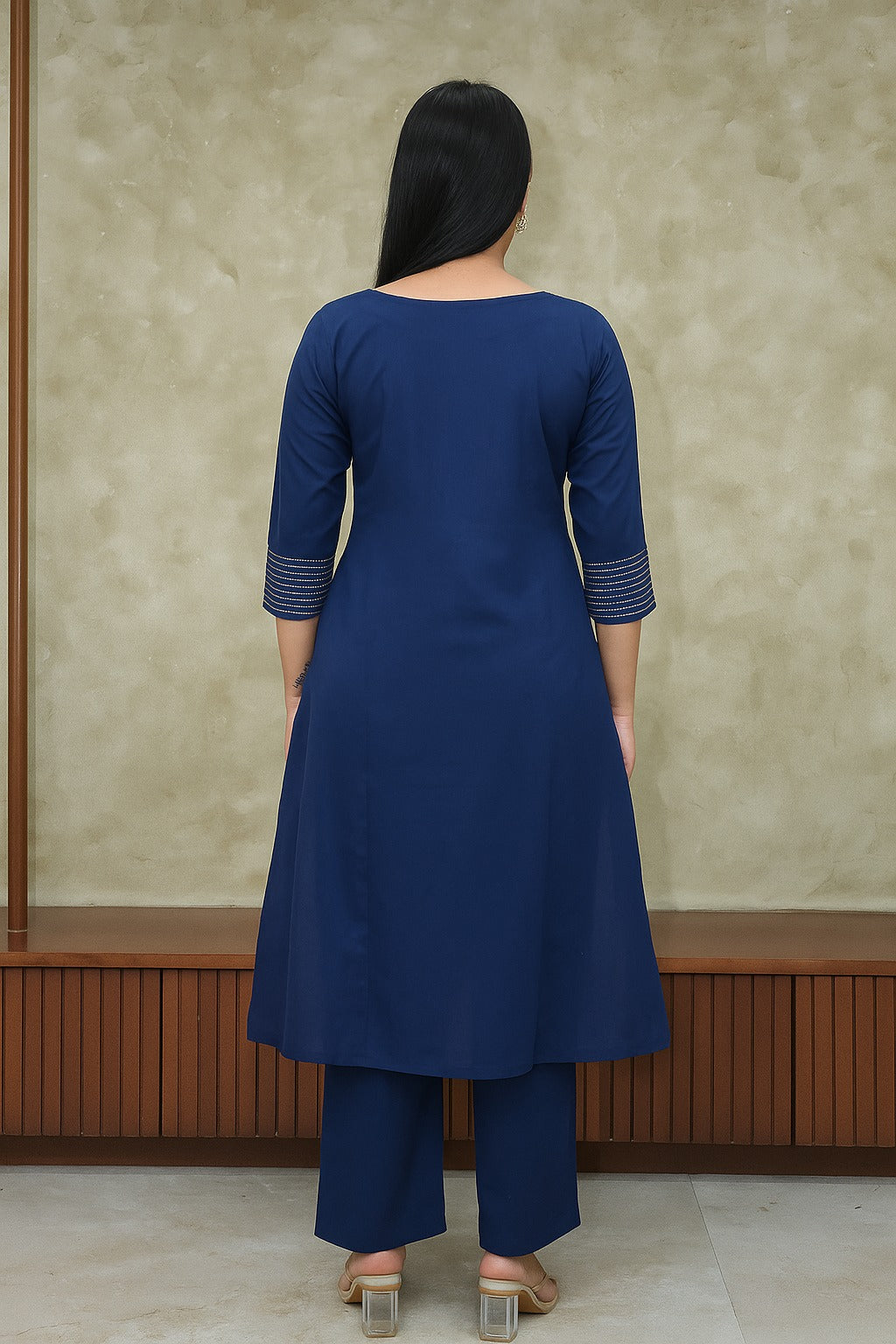 Women Floral Printed Regular Pure Cotton Kurta with Trousers