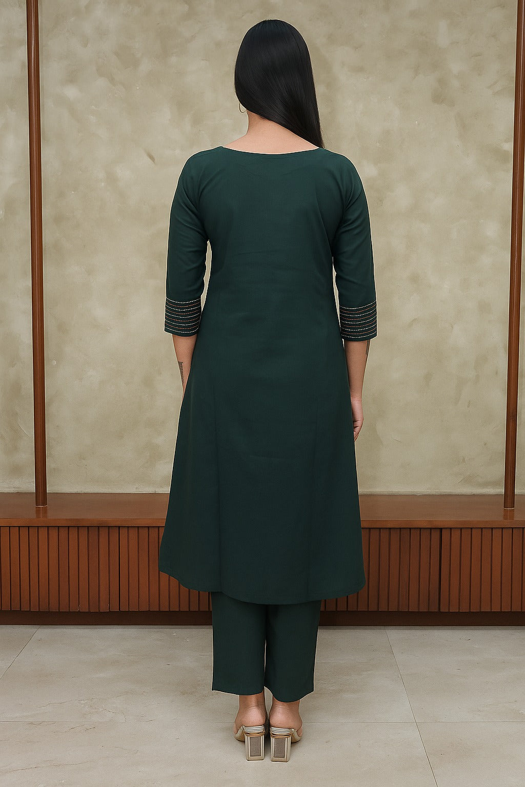 Women Floral Printed Regular Pure Cotton Kurta with Trousers