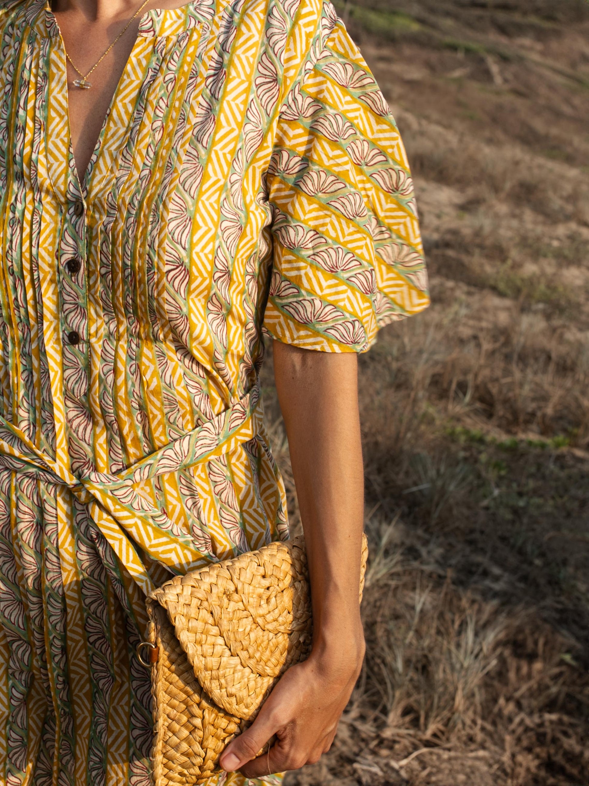 Hand Block Print Dress, Floral Maxi Dress, Summer Butter Yellow Dress, Indian Cotton Custom Dress, Bohemian Gypsy Dress, Beach Wedding Dress