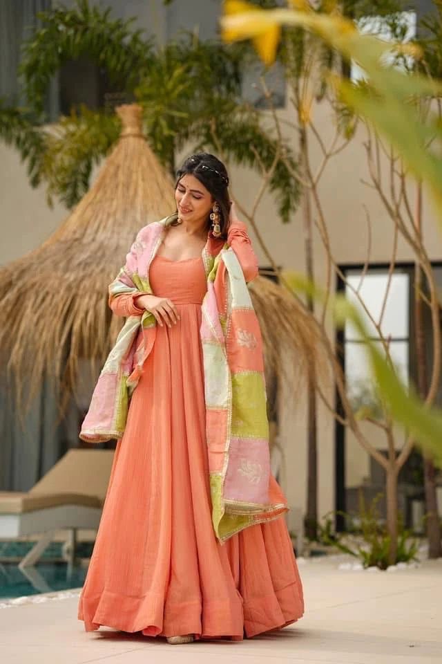 "Elegant Jalpari Silk Set with Lace & Digital Print Dupatta"