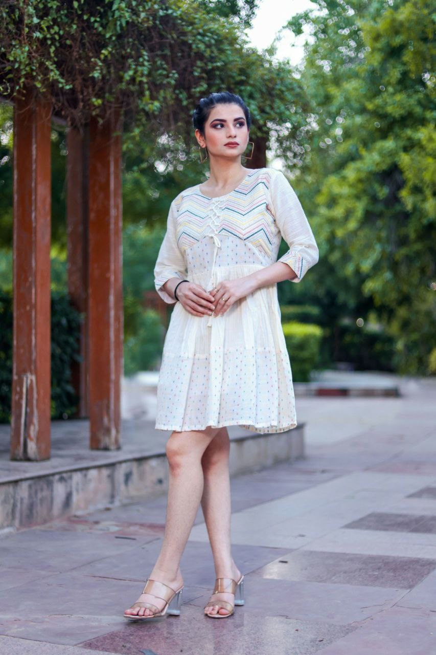 Elegant Pure Khadi Cotton Suit Set with Multi-Thread Hand Work