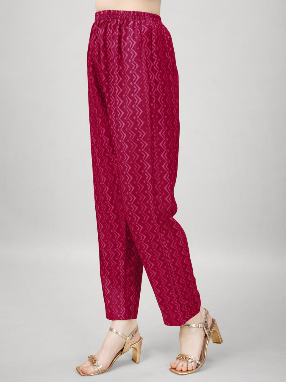 "Elegant Grey Rayon Kurti with Embroidery, Lace Details, Rayon Pants & Silk Blend Dupatta"