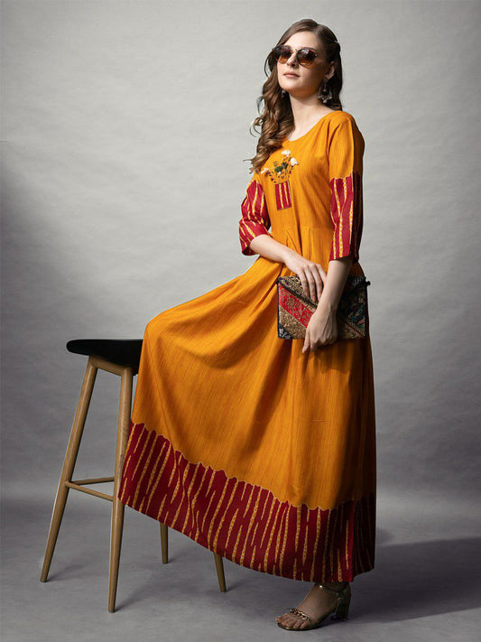 Trendy Denim Blue Rayon Dress - Perfect for All Occasions