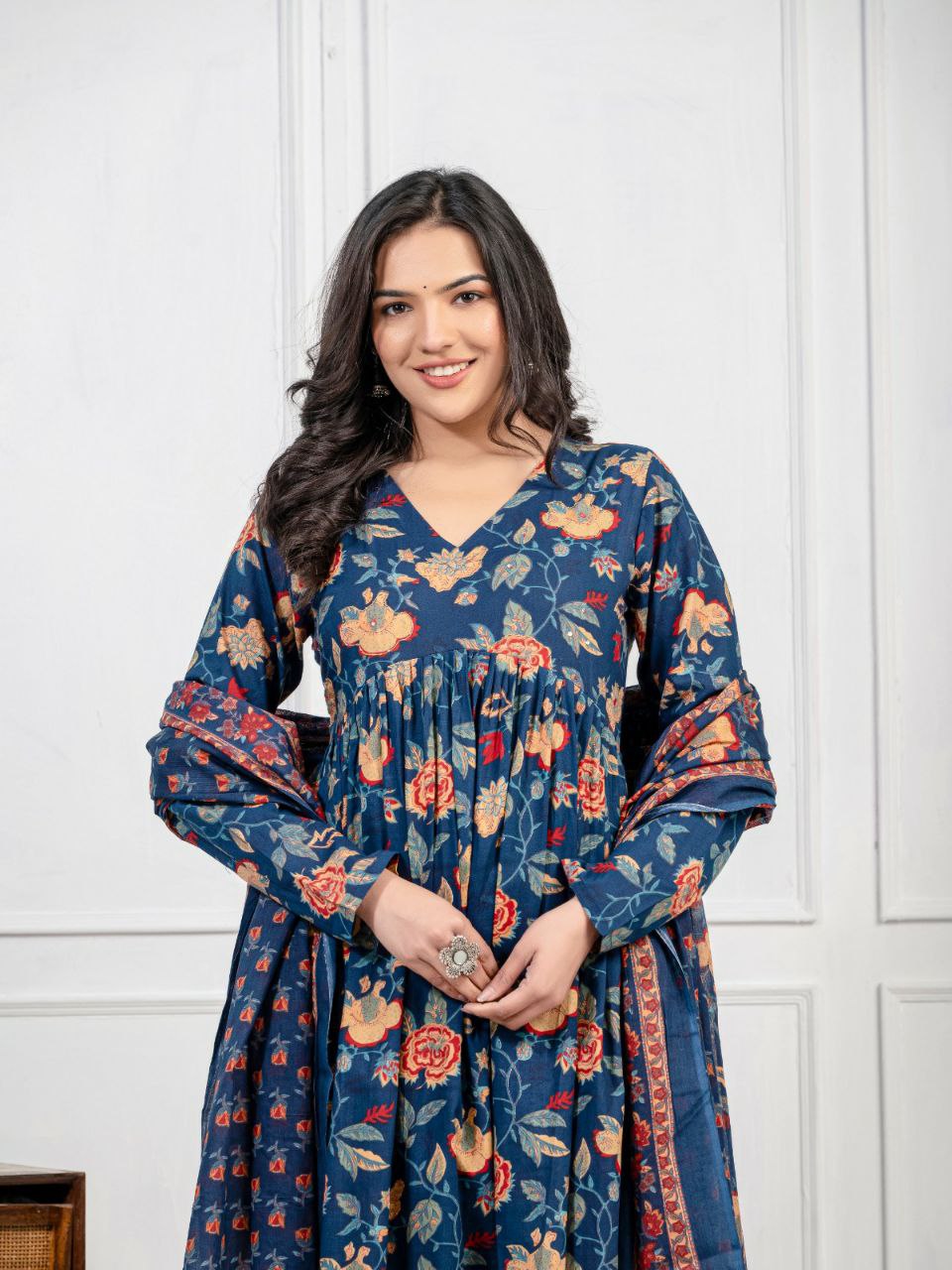 "Stay Cool and Stylish: Pure Cotton Kurti Set"