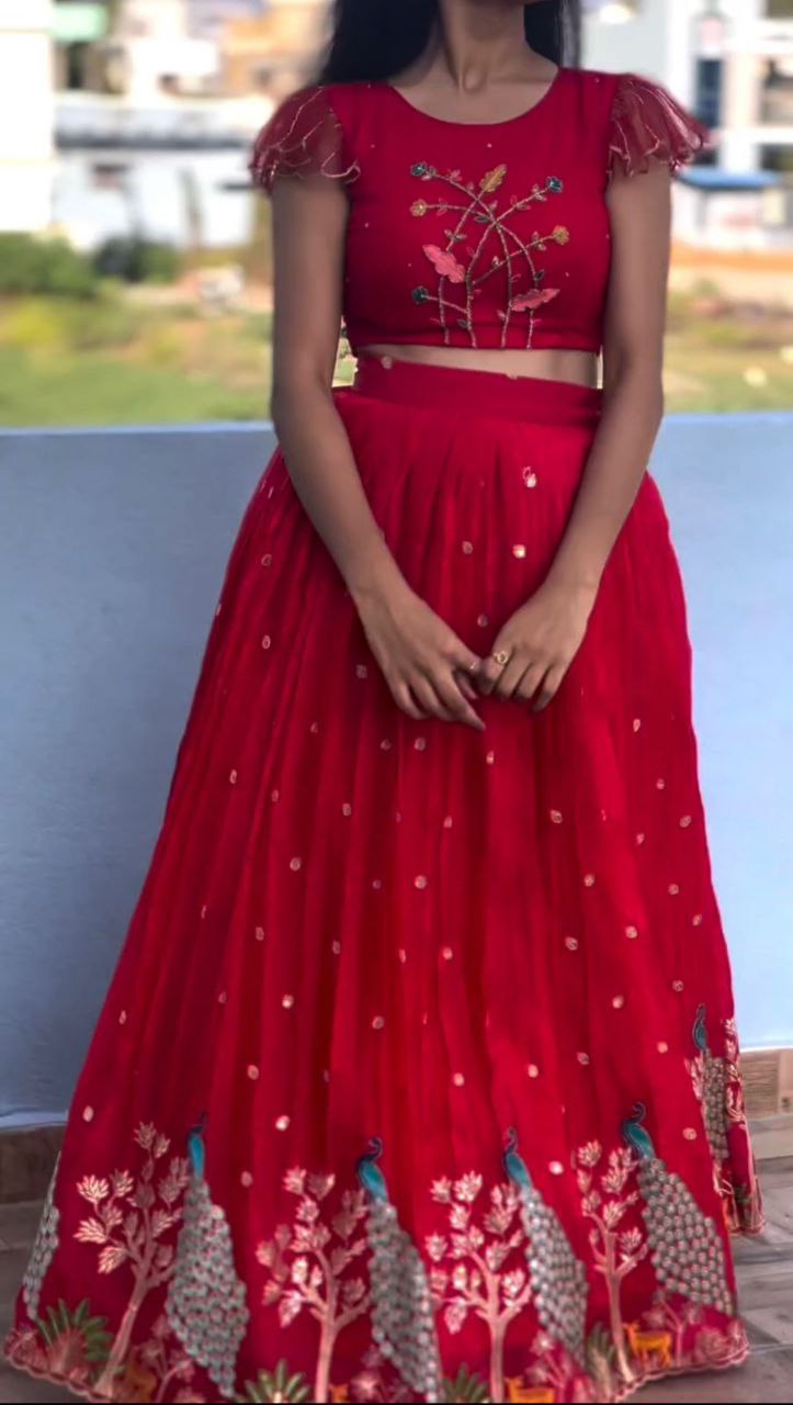 "Exquisite Jimmy Choo Lehenga Set with Sequence Embroidery"