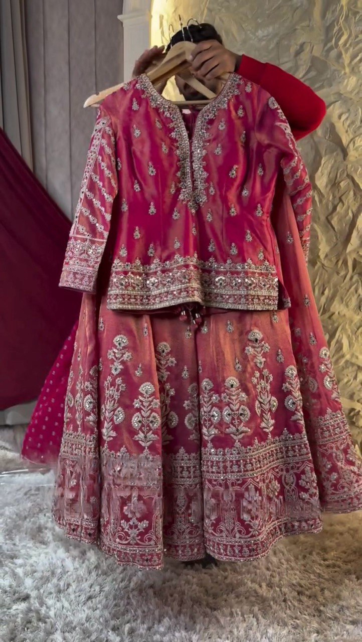 "Elegant Simmer Silk Lehenga Choli Set with Sequins Work"