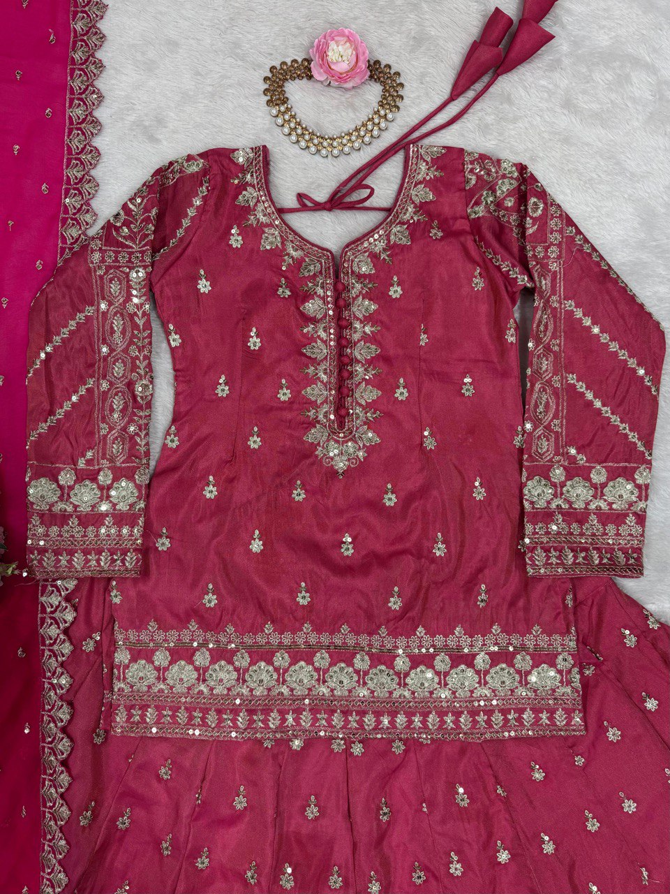 "Elegant Simmer Silk Lehenga Choli Set with Sequins Work"