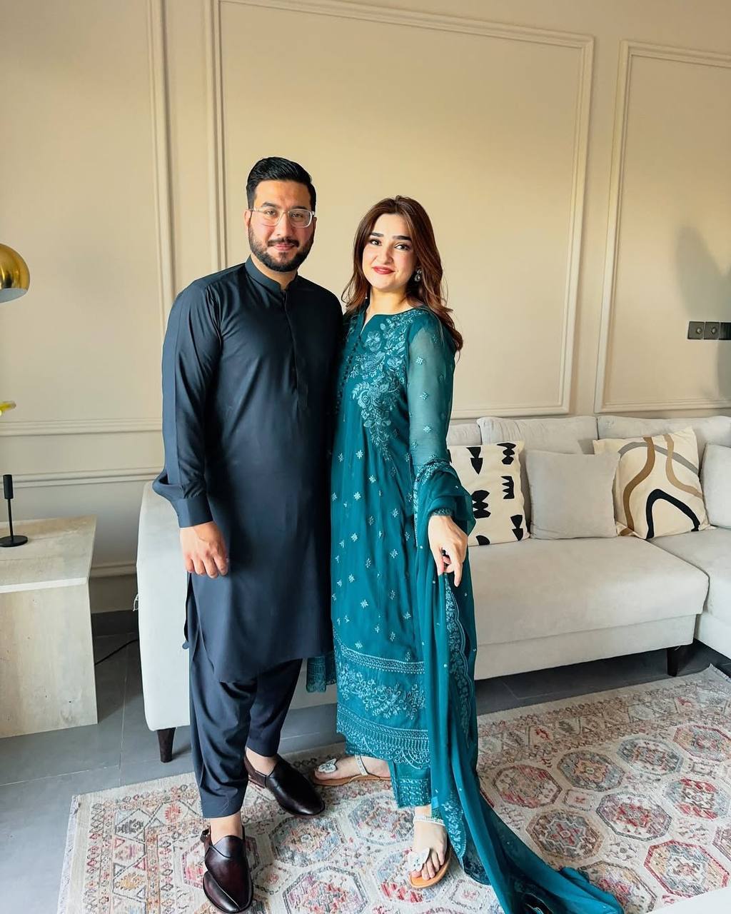 "Embroidered Georgette Top, Pant, and Dupatta Set with Elegant Detailing"