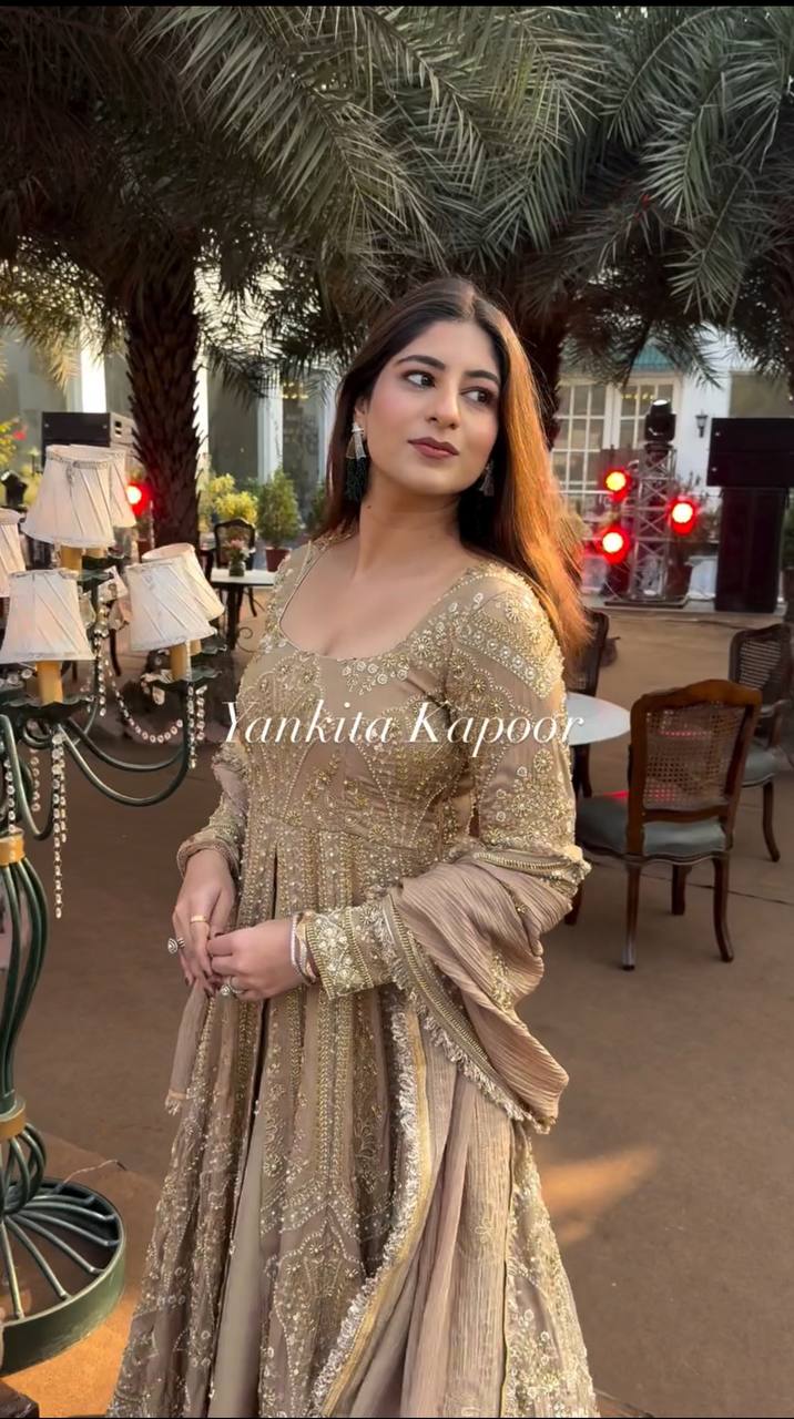 Elegant Pure Chinnon Silk Lehenga Set with Embroidered Top and Dupatta